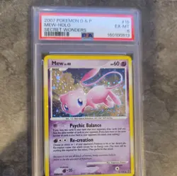 Pokemon TCG Mew Secret Wonders 15/132 Holo Rare PSA 6 (2007) - Image 1