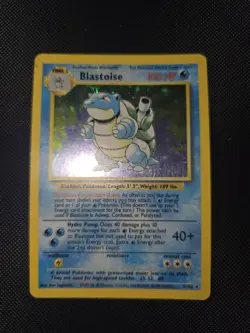 Blastoise 2/102 Base Set Holo Rare Vintage 1999 Pokemon Card LP - Image 2