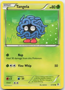 Tangela 5/149 Common Boundaries Crossed Pokemon Lightly Played - Image 1