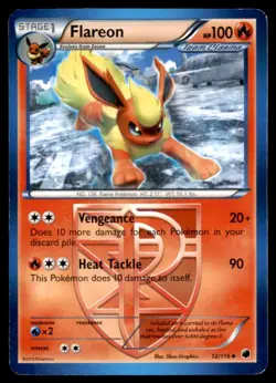 Pokemon Flareon Plasma Freeze 12/116 Non Holo - Image 1