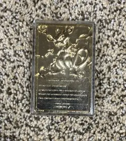 1999 Pokemon "Mewtwo" 23 Karat Gold-Plated Limited Edition Trading Card With COA - Image 4