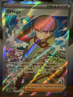 Ortega Pokemon Obsidian Flames Ultra Rare Full Art Trainer Holo 219/197 - Image 1