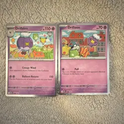 Pokemon TCG Blackstar Promos Drifblim 006/195 & Drifloon 005/195 Lot 2 - Image 1