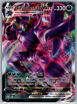 2020 Grimmsnarl VMAX 115/189 Pokemon Darkness Ablaze VMAX Rare Holo - Image 1