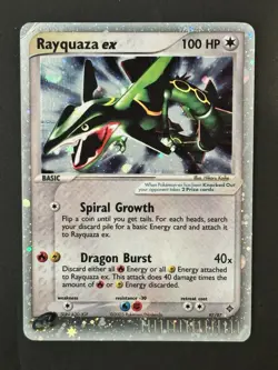 Rayquaza Ex Holo 97/97 Dragon Pokemon - Image 1