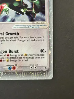 Rayquaza Ex Holo 97/97 Dragon Pokemon - Image 4