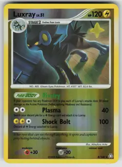 Luxray 8/146 Holo Rare Legends Awakened Pokemon Reverse Holo Moderately Played - Image 1