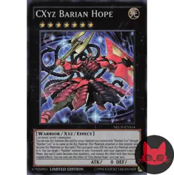 Yugioh CXyz Barian Hope NECH-ENS14 Super Rare NM - Image 1