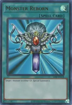 Near Mint, English - 1 x MTG Monster Reborn - LOB-EN118 - Ultra Rare - Unlimited - Image 1