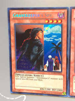 yugioh 3X Gravekeeper's Spy LCJW-EN255 1st Ed Secret Rare Near Mint Play Set - Image 5