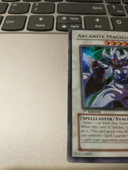 Yugioh! Arcanite Magician CRMS Super Rare 1st Ed Very Nm - Image 2