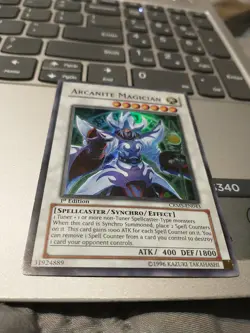Yugioh! Arcanite Magician CRMS Super Rare 1st Ed Very Nm - Image 5