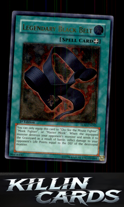 1st Edition Legendary Black Belt (UTR) TLM-EN045 YuGiOh Ultimate Rare The Lost M - Image 1