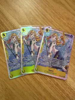 Nami Eb03-053 SR One Piece Tcg, Near Mint English x3 and Japanese x 1 - Image 1