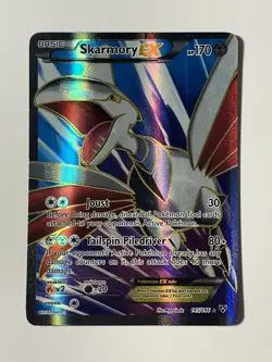 Pokemon TCG Skarmory EX XY Holo Full Art Ultra Rare Card 145/146 LP - Image 1