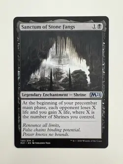 Sanctum of Stone Fangs MTG Magic the Gathering Card NM Near Mint M21 - Image 1
