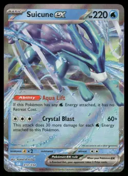 Suicune ex 010/034 Holo Classic Collection Trading Card Game Classic Pokemon NM - Image 1
