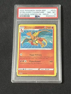 Special Delivery Charizard SWSH075 SWSH: Sword & Shield Promo Cards Holo PSA 8 - Image 1