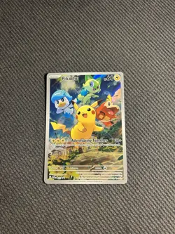 Pokemon TCG Pikachu 027 Sv: Scarlet & Violet Promo Cards Holo NM - Image 3