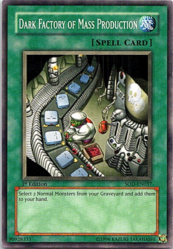 Dark Factory Of Mass Production SOD-EN037 Yu-Gi-Oh! Card Light Play 1st Edition - Image 1