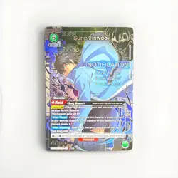 Bandai Union Arena Solo Leveling Sung Jinwoo SR Foil Trigger UE07BT/SLO-004 - Image 1