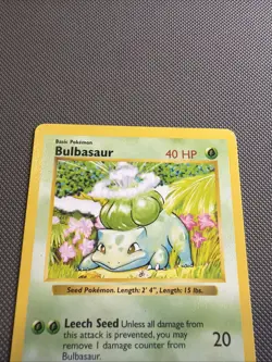 Bulbasaur 44/102 Shadowless Base Set - Pokemon Card WOTC - Image 2