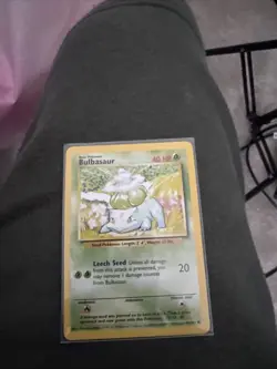 Pokemon Bulbasaur Card, Base Set, Common, 44/102 - EXCELLENT CONDITION - Image 1