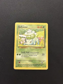 Bulbasaur 44/102 | Base Set | Non Holo Pokemon Card HP - Image 1