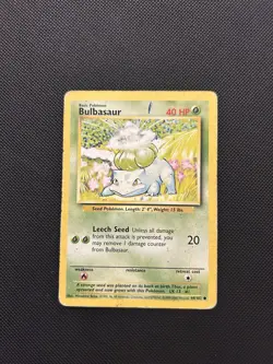 Bulbasaur 44/102 | Base Set | Non Holo Pokemon Card HP - Image 1