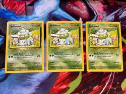 Pokemon TCG Base Set Bulbasaur Card 44/102 LP - Condition 1x - Image 1