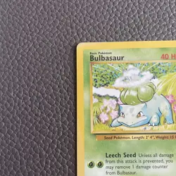 Bulbasaur 44/102 Shadowless Base Set Pokemon THC card - Image 3