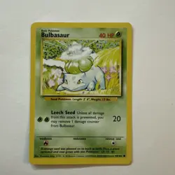 Pokemon TCG Bulbasaur Base Set, Card 44/102, Regular - Image 1