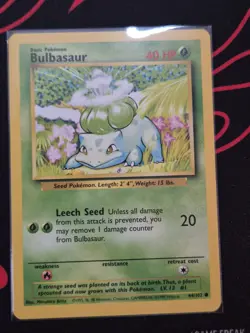 Pokemon TCG Bulbasaur Base Set, Card 44/102, Regular - Image 1