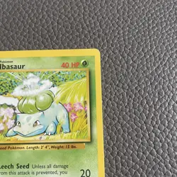 Bulbasaur 44/102 Shadowless Base Set Pokemon TCG card * - Image 4