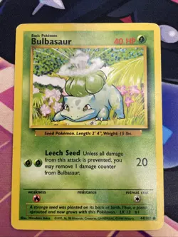 Pokemon TCG Bulbasaur Base Set, Card 44/102, Regular Common - Image 1
