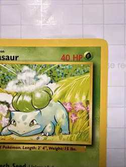 Pokemon TCG Bulbasaur Base Set 44/102 Vintage 1999 WOTC Card LP/NM Condition - Image 3