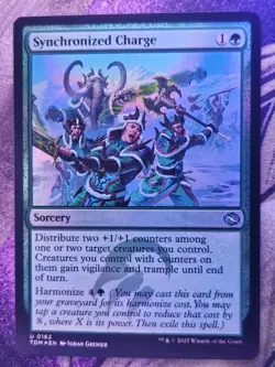 Synchronized Charge 162 Tarkir: Dragonstorm Magic: The Gathering Foil NM - Image 1