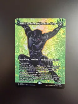 MTG Marvel Super Heroes Black Panther, Wakandan King Showcase 0087 Foil - Image 1