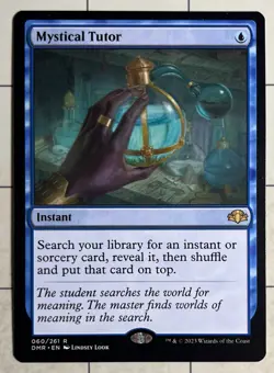 MTG Mystical Tutor - Dominaria Remastered #60 NM, Blue, Rare, English, Nonfoil - Image 1