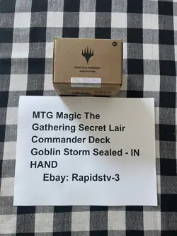 MTG Magic The Gathering Secret Lair Commander Deck Goblin Storm Sealed - IN HAND - Image 1