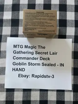MTG Magic The Gathering Secret Lair Commander Deck Goblin Storm Sealed - IN HAND - Image 3