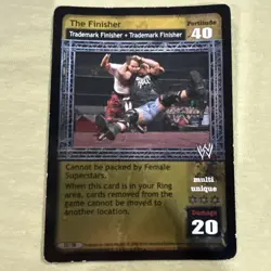 WWE WWF Raw Deal CCG - The Finisher- Prize Card - Image 1