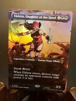 Elektra, Daughter of the Hand (Borderless) (0326) Marvel Super Heroes Foil NM - Image 1