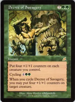 Decree of Savagery 115 Rare Scourge Magic: The Gathering Near Mint - Image 1