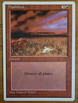 X 1 Flashfires NM-M 4th Edition 1995 MTG Magic The Gathering - Image 1