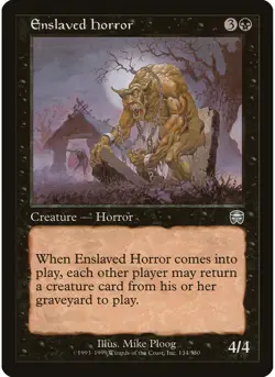 Enslaved Horror #134 Mercadian Masques NM - Image 1