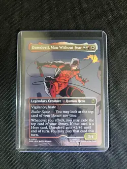 Daredevil, Man Without Fear (Borderless) (0324) Marvel Super Heroes Mtg M/NM - Image 1