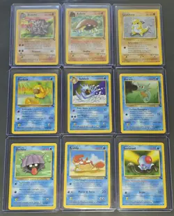 Pokemon Fossil And Base Set Card Lot Of 9 Italian WOTC Vintage 1999-2000 TCG - Image 1