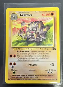 Pokemon Fossil And Base Set Card Lot Of 9 Italian WOTC Vintage 1999-2000 TCG - Image 2