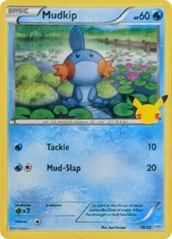 Mudkip 019/025 McDonald's 25th Anniversary Regular for sale online - Image 4